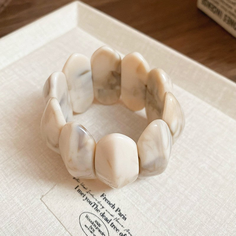 Irregular Resin Mori Style Simple Commute Light Bracelets
