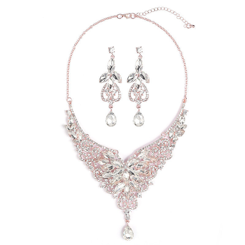Women's Fashion Temperament Alloy Electroplating Banquet Formal Jewelry Set