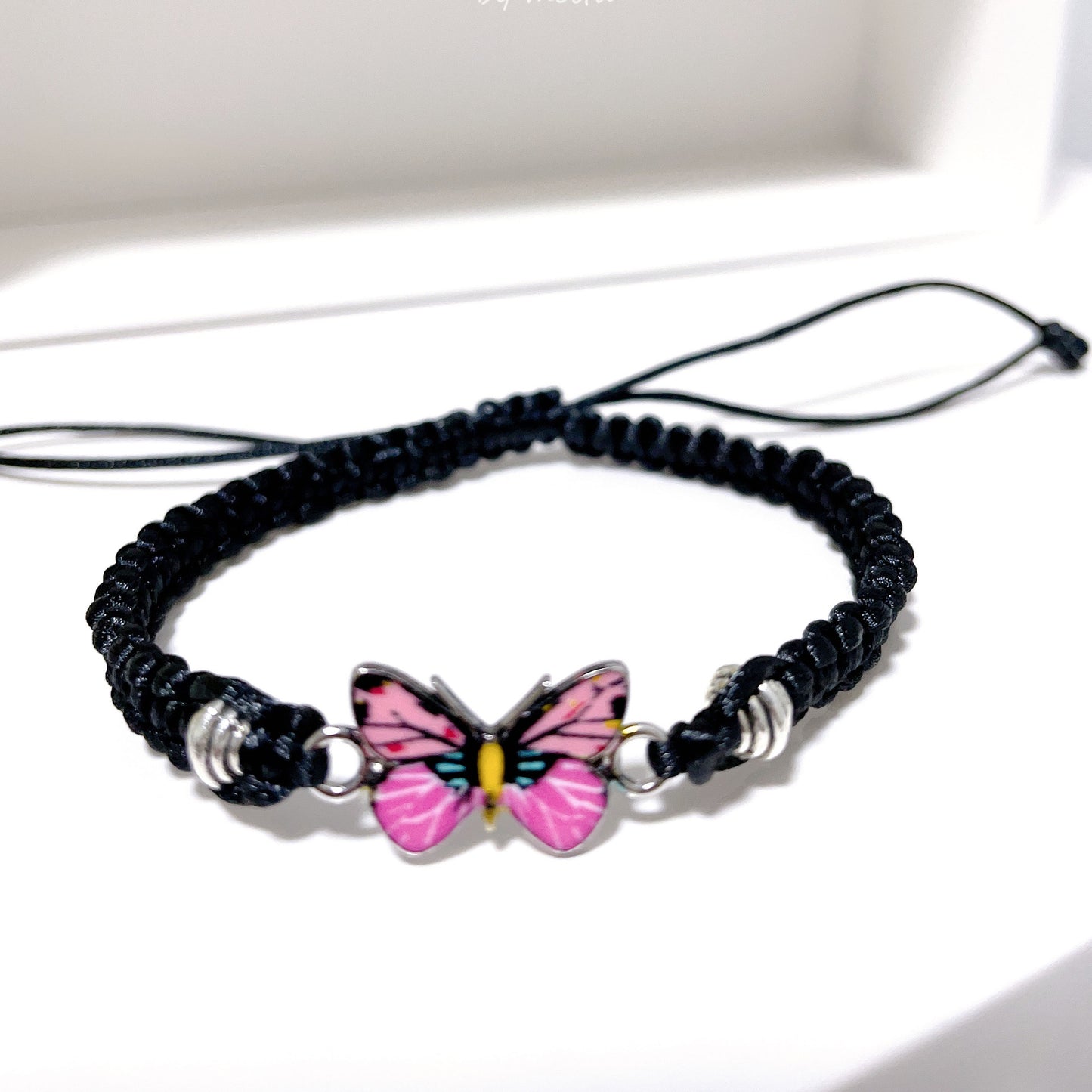 Multicolor Butterfly Couple Adjustable Fashion Friendship Bracelets