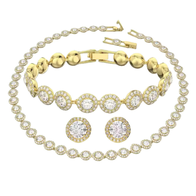 Women's Luxury High-grade Love Elements Three-piece Series Necklaces