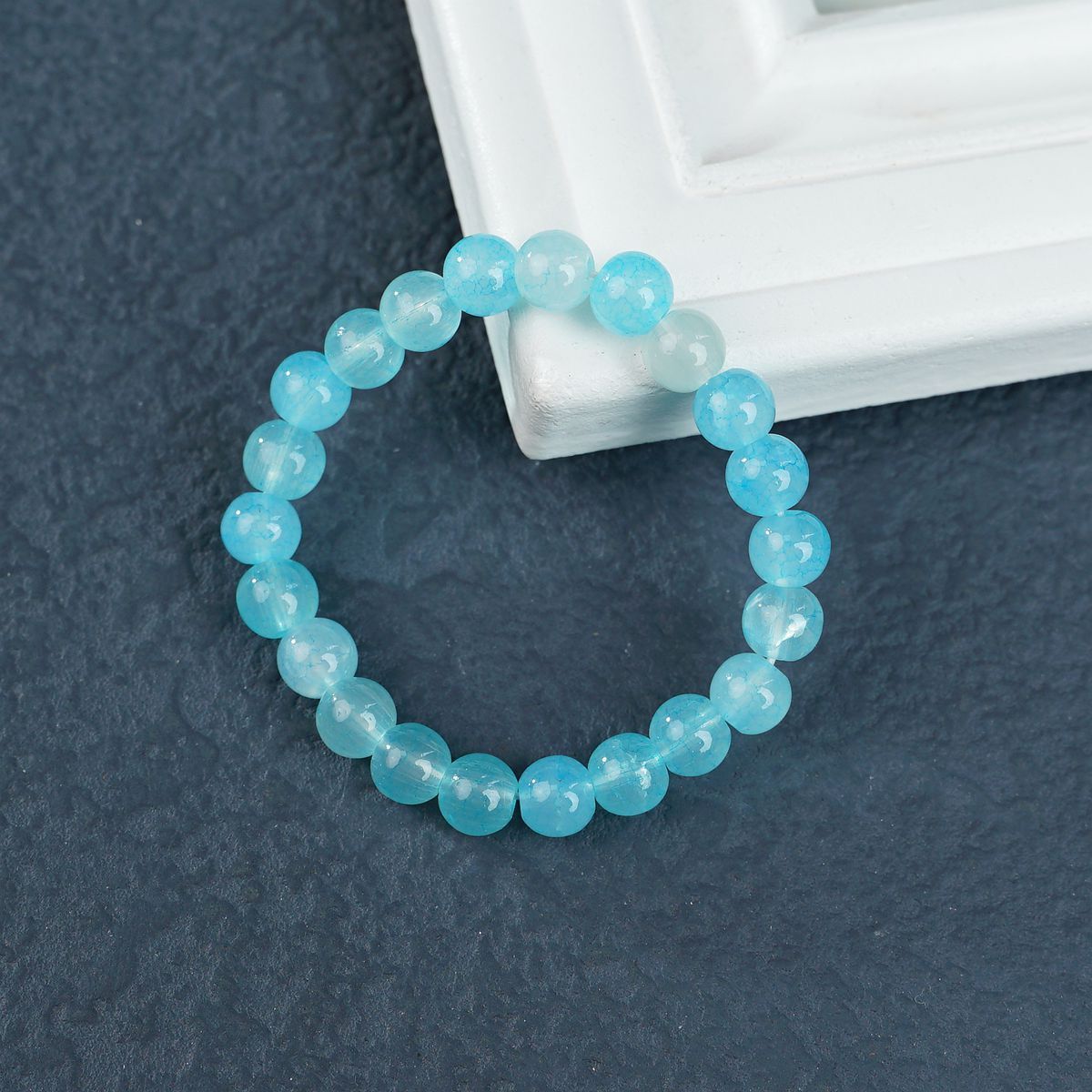 Pink Purple Crystal Female Pliable Temperament Rosary Decompression Bracelets