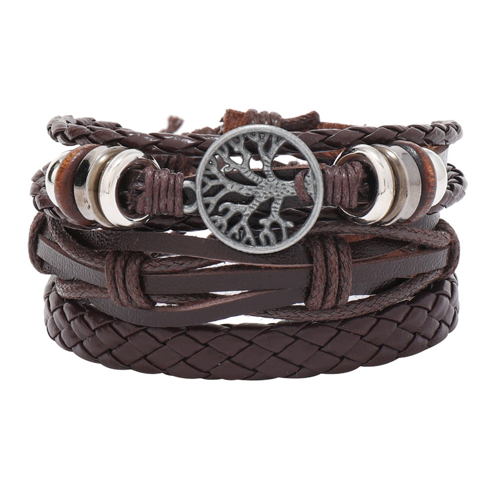 Men's Tree Of Life Element Carrying Strap Bracelets