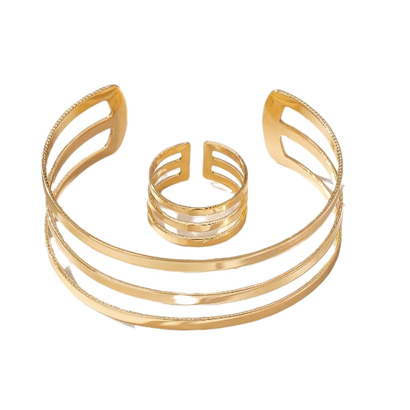 Glamorous Women's Hollow Gold Simple Fashion Bracelets