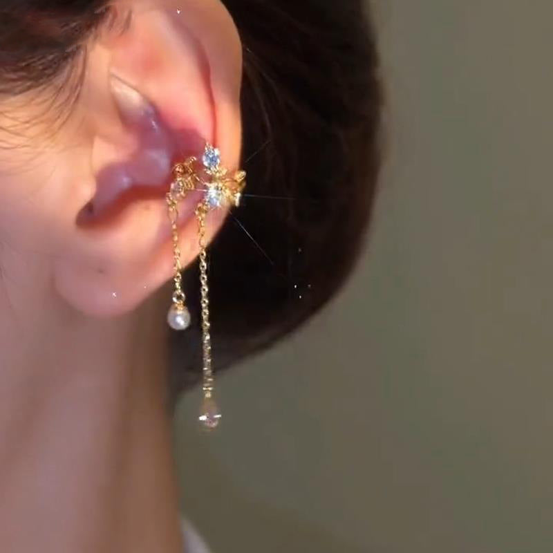 Round Bone Retro Unique Design Dignified Clips Light Luxury Ear Clip