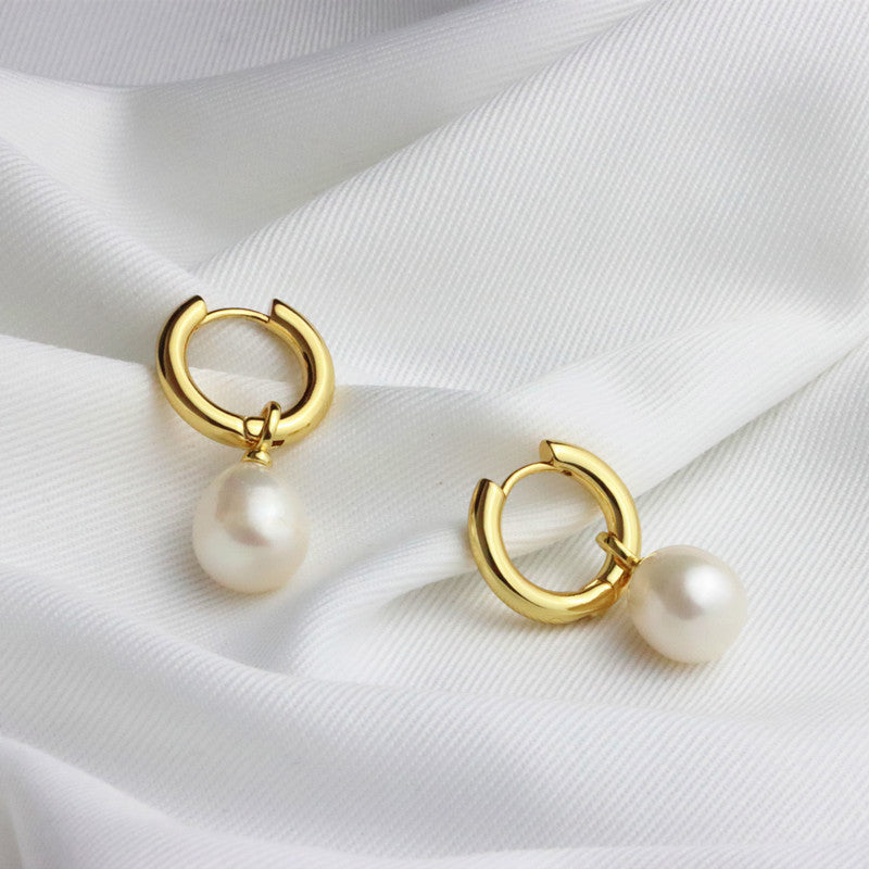 Boucles d'oreilles en perles pour femmes, Clip d'oreille de luxe léger de haute qualité