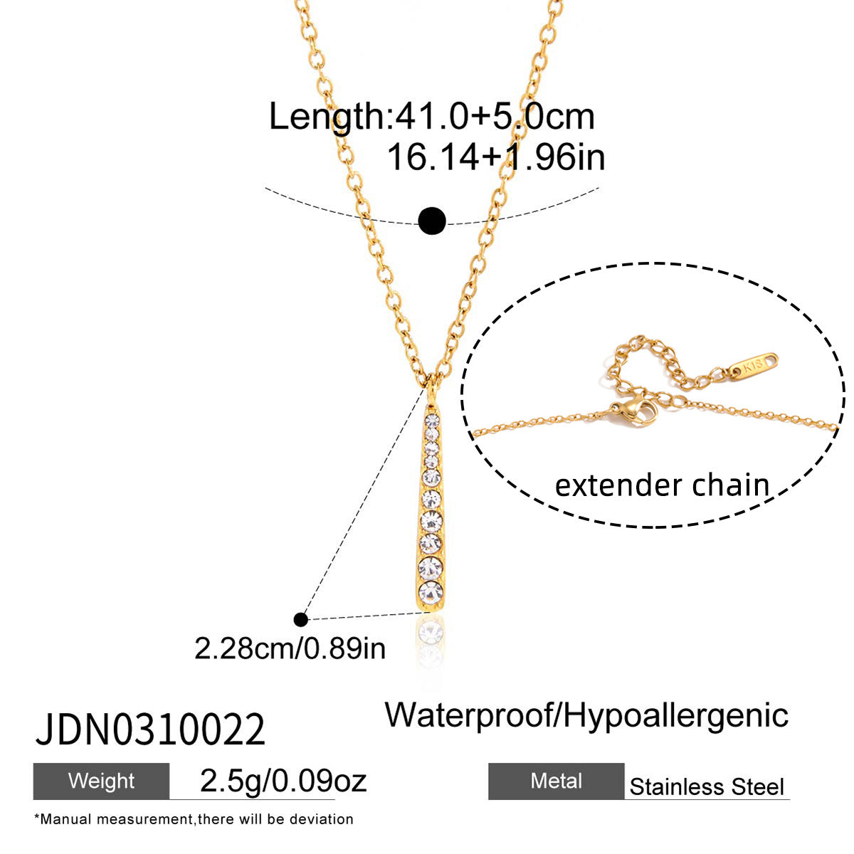 Women's Ding Titanium Steel Zircon Light Luxury Minority Stainless Jewelry Set