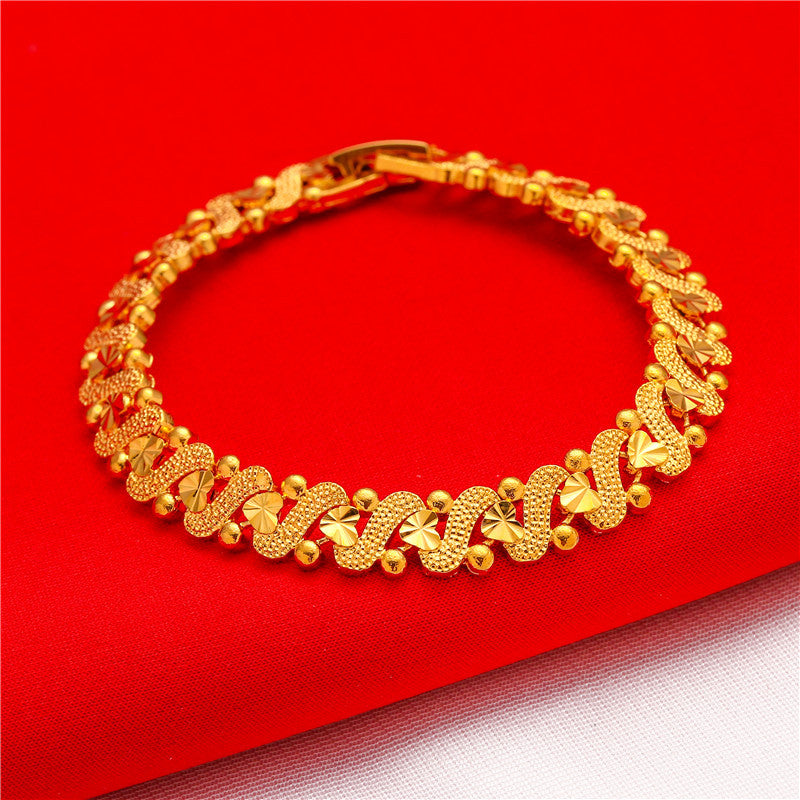 Live Imitation Gold Love Vietnam Sand Bracelets