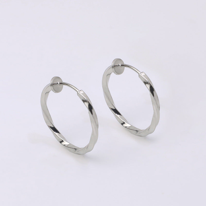 Versatile Glamorous Exaggerated Spring Twisted Big Ear Clip