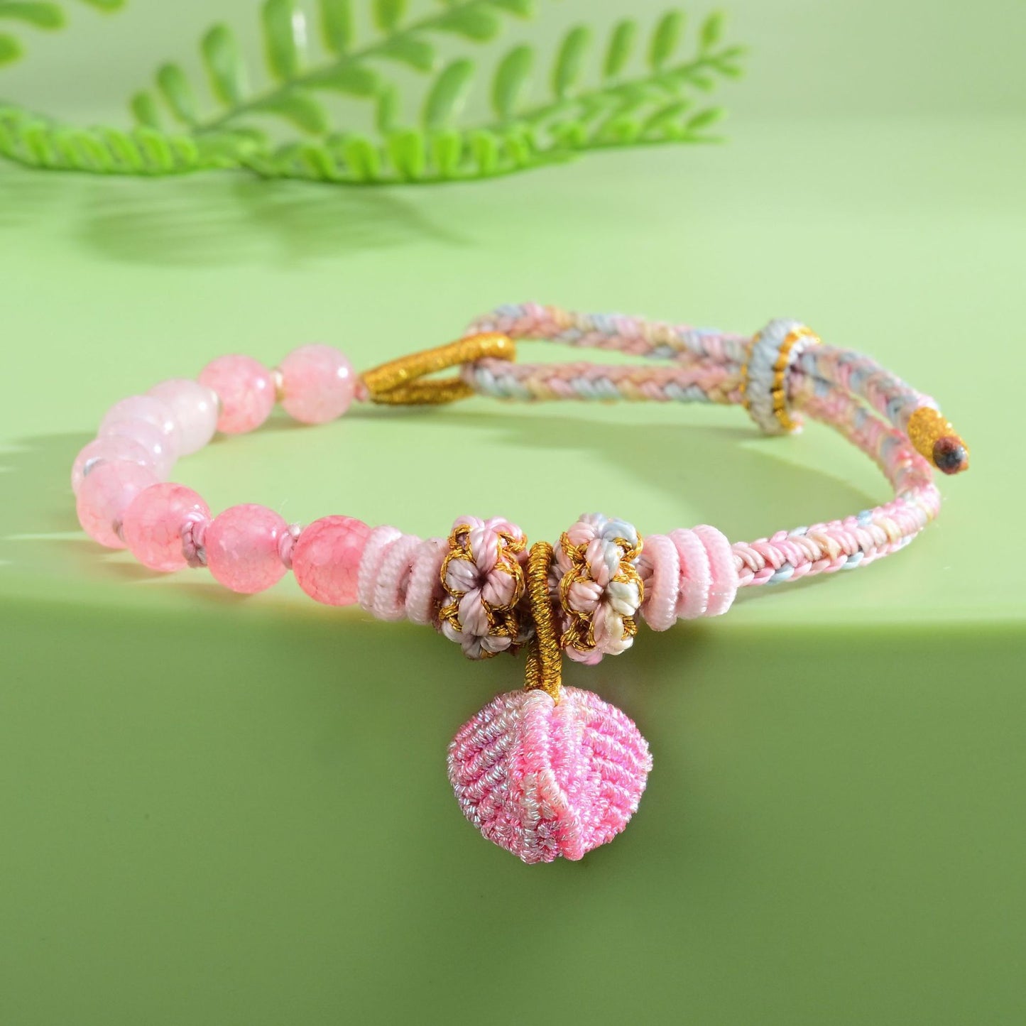 Festival Colorful Rope Perfect Peach Blossom Knot Bracelets