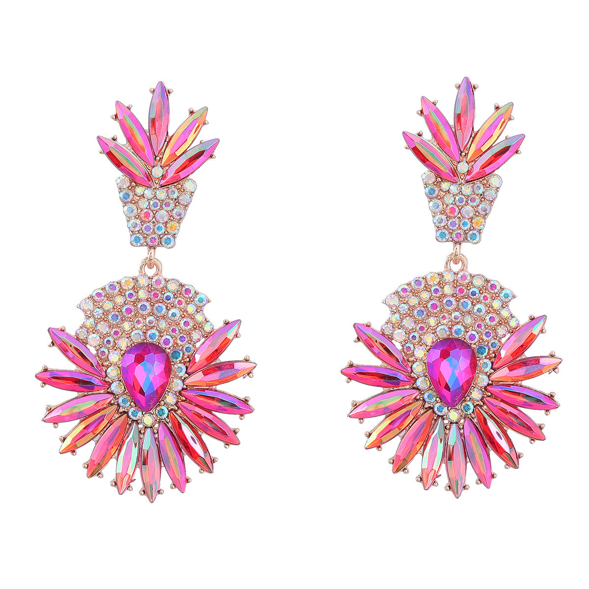 Women's Alloy Flower Bohemian Ethnic Style Full Earrings