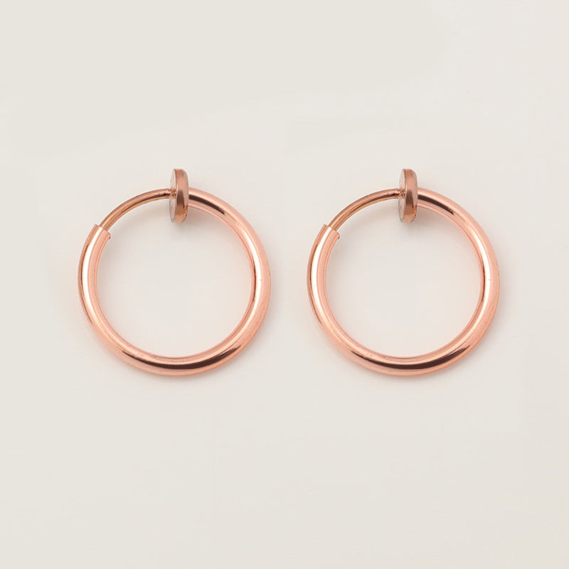 Korean Style Circle Personalized Simple Round Ear Clip