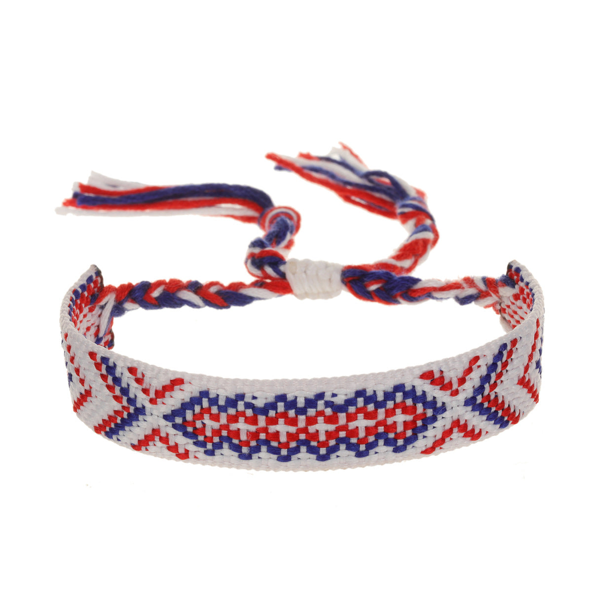 Hand-woven Adjustable Ethnic Friendship Rainbow Carrying Bracelets