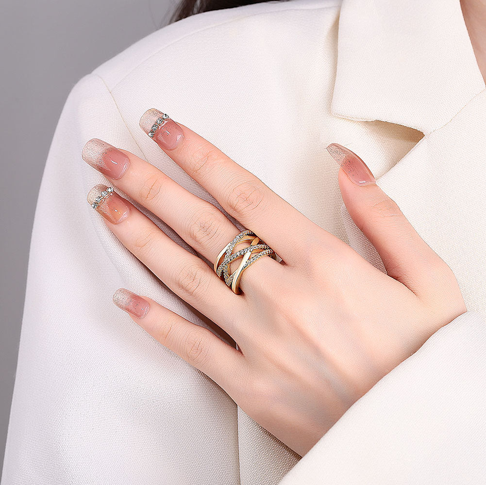 Personality Hipster Index Finger With Opening Adjustable Multilayer Rings