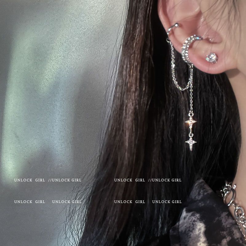 Diamond Butterfly Fashion Earless Temperament Commute Ear Clip