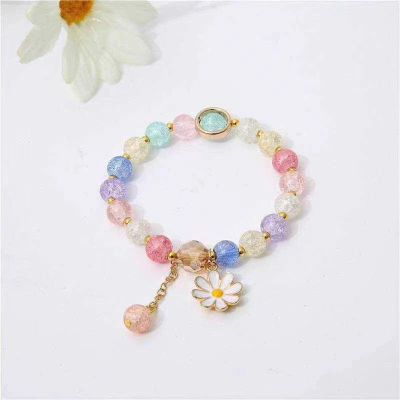 Explosion fleur cristal petite marguerite femme coréenne bijoux tournesol Bracelets