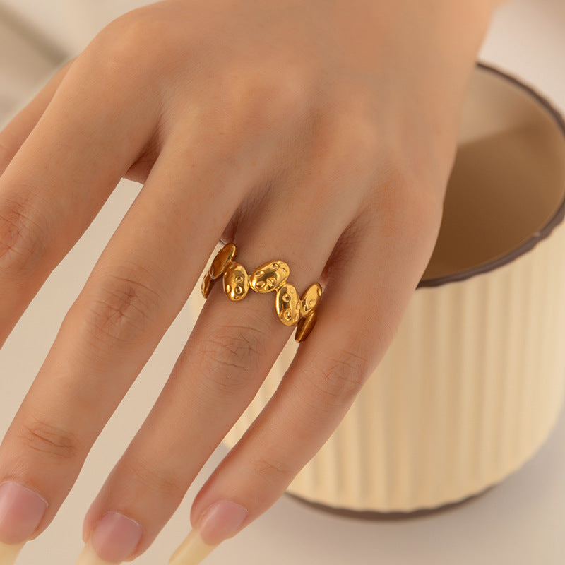 Women's Personality Vintage Ethnic Style Plated Love Ring