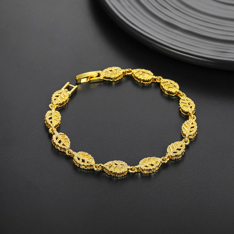 Mori Style Bamboo Leaf Alloy Fashion Bracelets