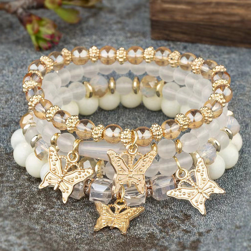 Butterfly Female Design Sense Niche Twin Bracelets