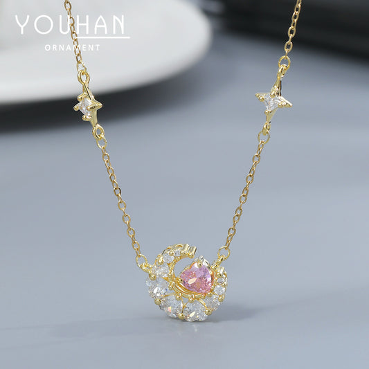 Zircon Temperament Clavicle Chain Female Niche Necklaces