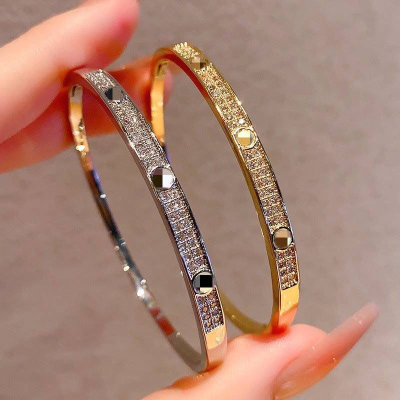 Nail Sparkling Zircon High-grade Female Affordable Luxury Bracelet