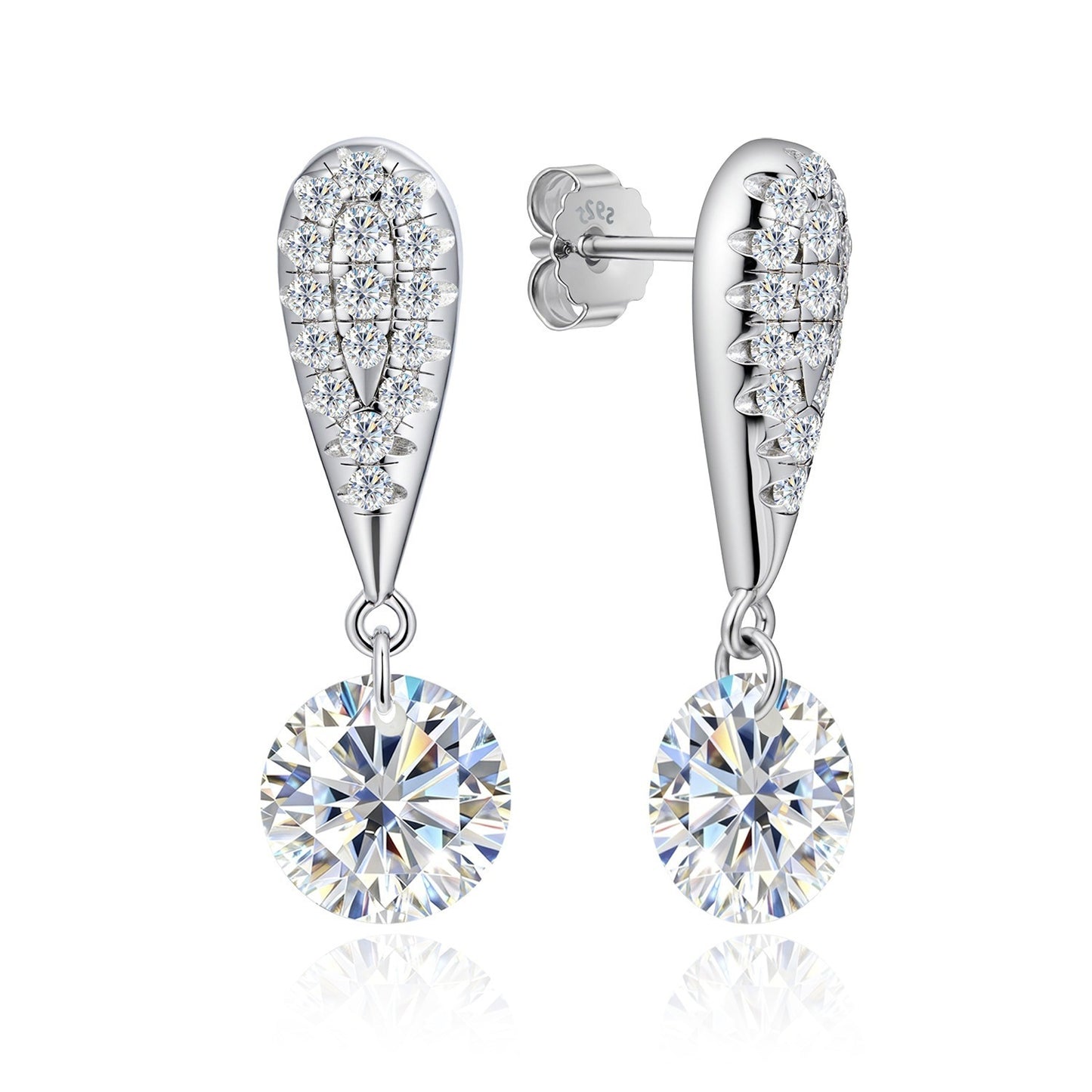 Men's Sier Ear Light Luxury High-grade Niche Female Stud Earrings