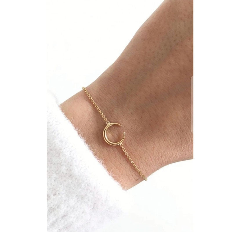 Women's Simple Moonlight Forest Personality Titanium Steel Bracelet