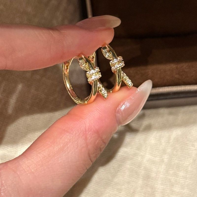 Women's Flash Woven Twisted Bends Hitches High-grade Rings