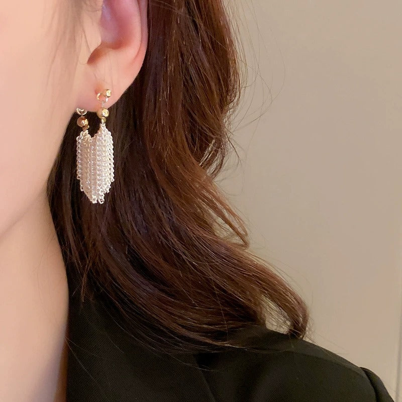 Chain Tassel Niche Waterfall Design High-grade Mild Earrings