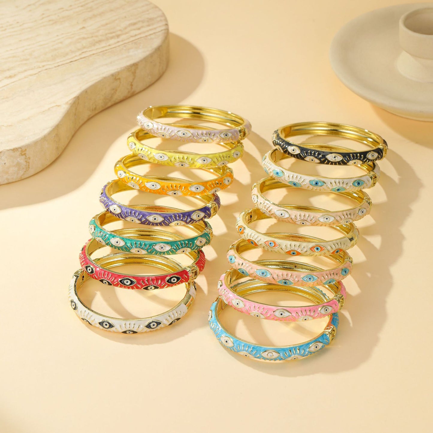 Women's Metal Enamel Vintage Elegant Personalized Bracelet