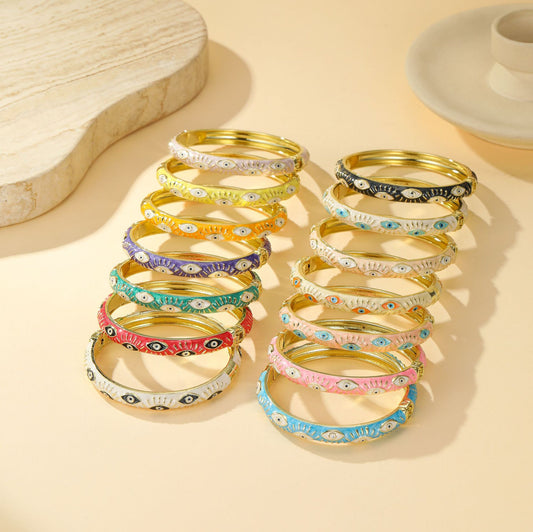 Women's Metal Enamel Vintage Elegant Personalized Bracelet