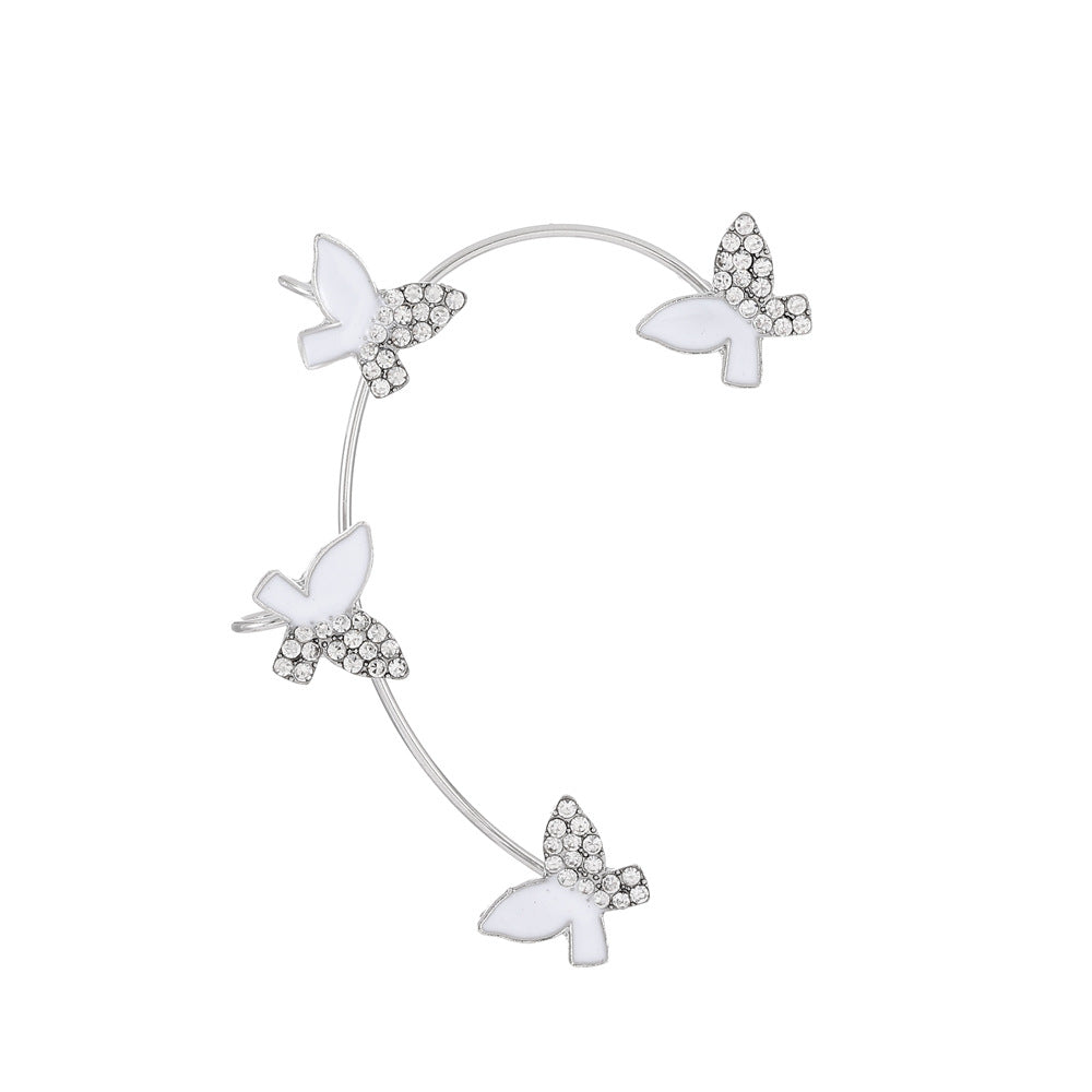 Women's Fairy Mori Style Diamond Butterfly Fashion Ear Clip