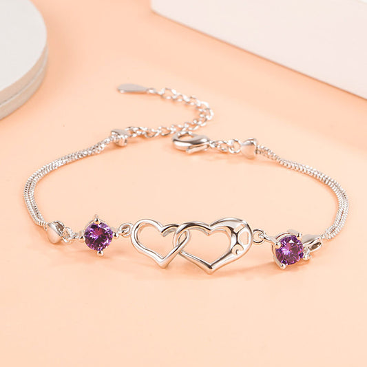 Women's Happiness Signal Sier-plated Ornament Fashion Jewelry Bracelets