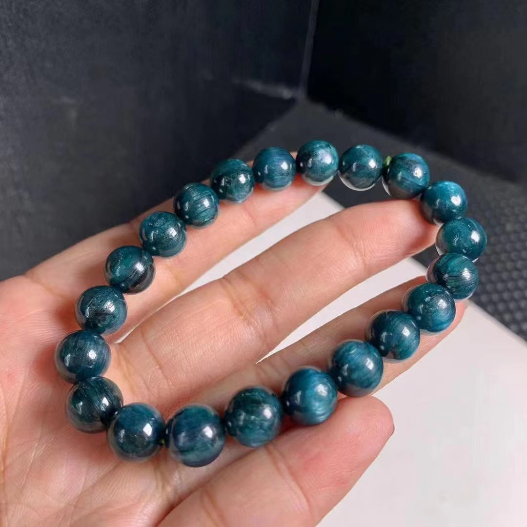 Bracelets de mode en cristal bleu vert pour femmes, hommes et bijoux