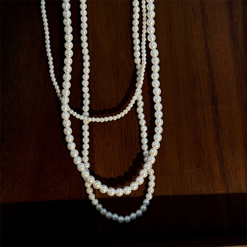 Women's Simple Small Beads High-grade Design Pearl Necklaces