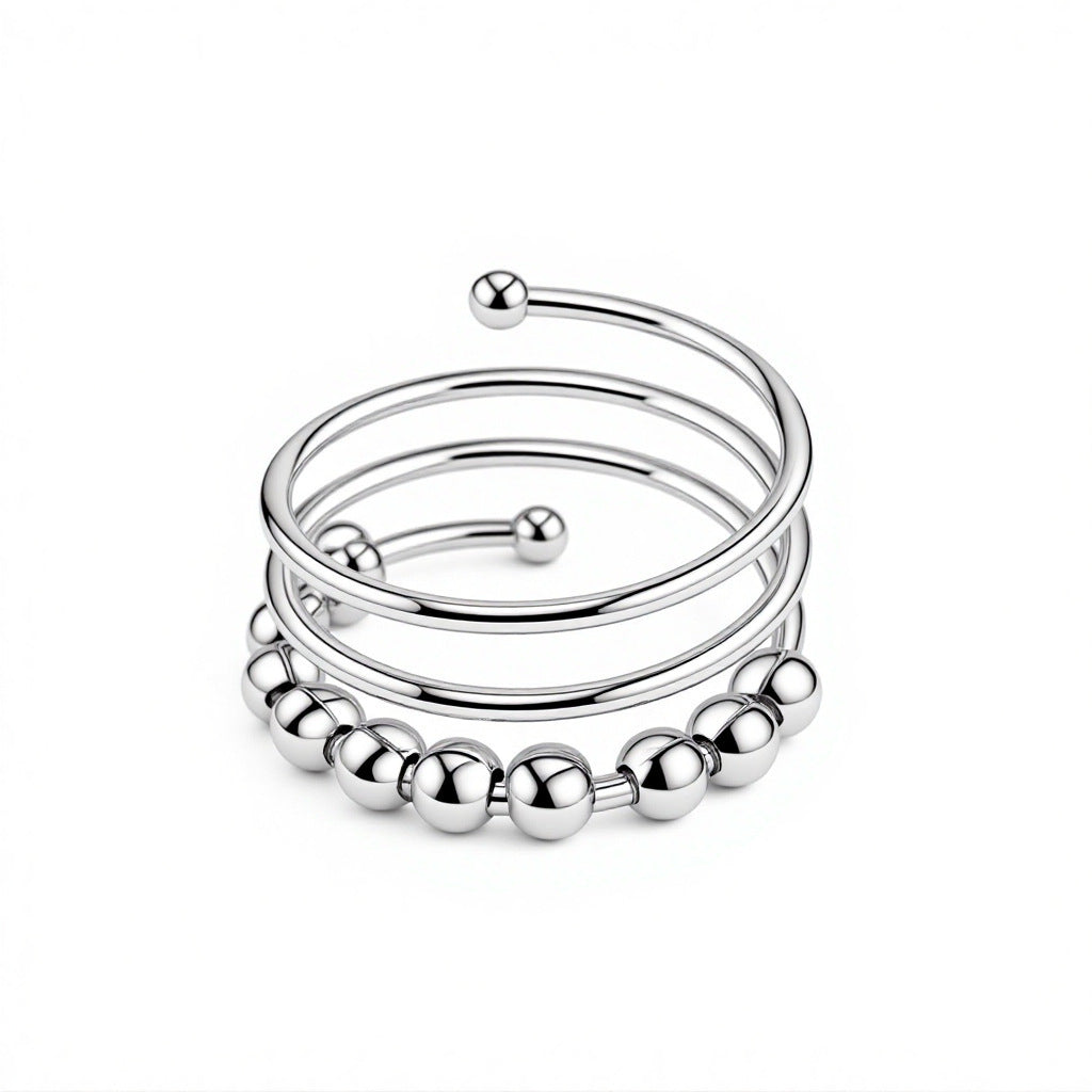 Design Sense Minority Simple Adjustable Decompression Ring