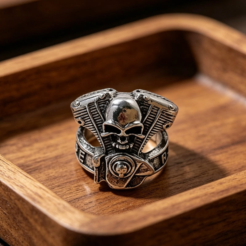 Men's Domineering Fashion Retro Devil's Eye Punk Single Ring