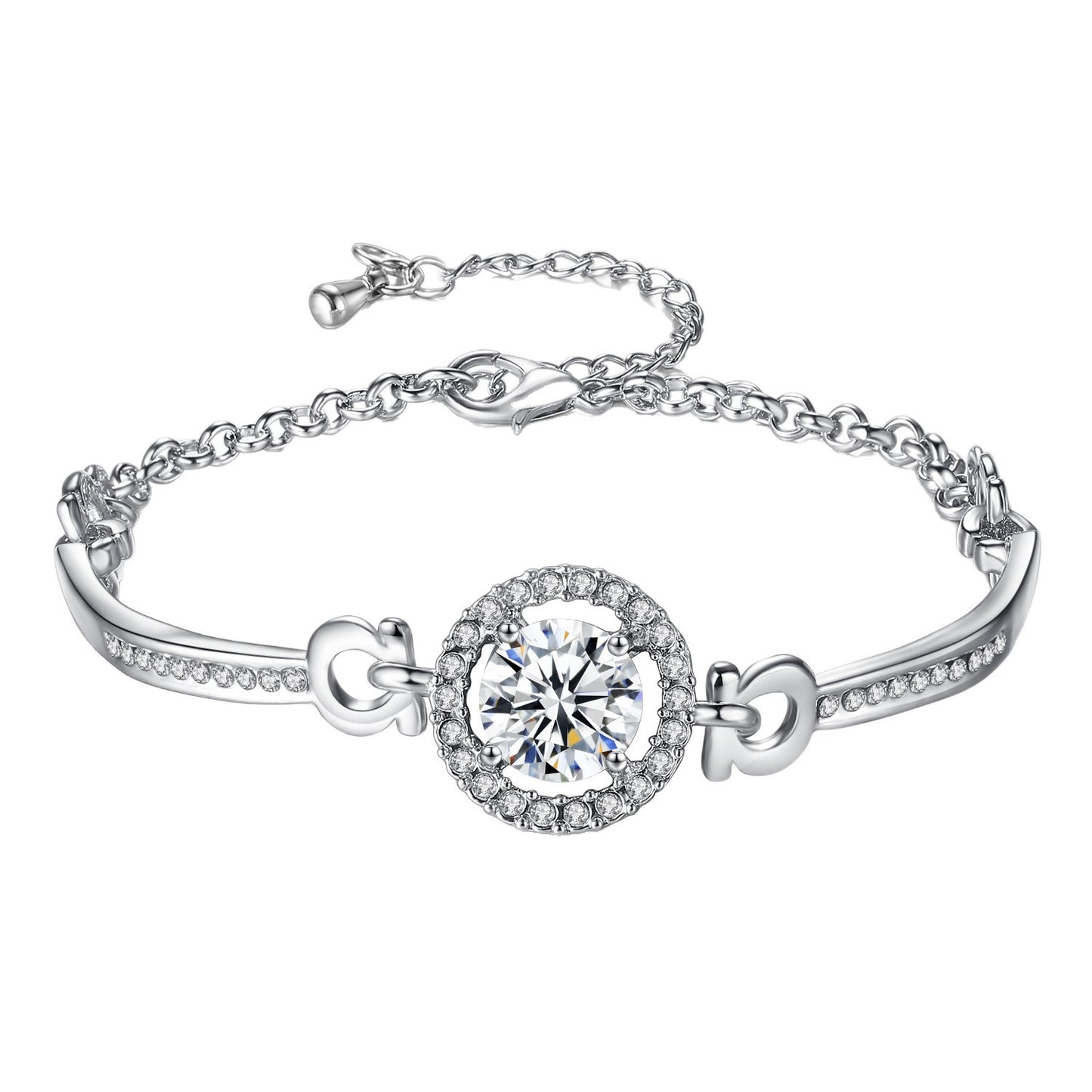 Women's Crown Zircon Electroplated Light Luxury High-grade Fashion Style Jewelry Set