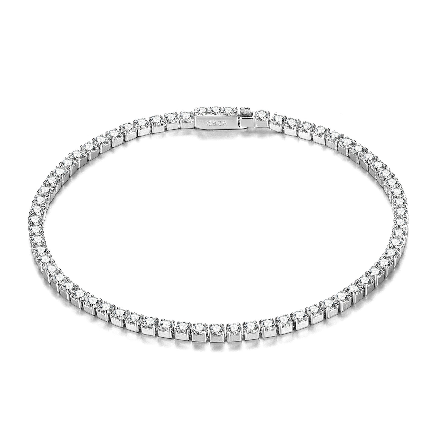 Bracelets d'été de tennis romains avec chaîne à griffes en diamant pour femmes et hommes