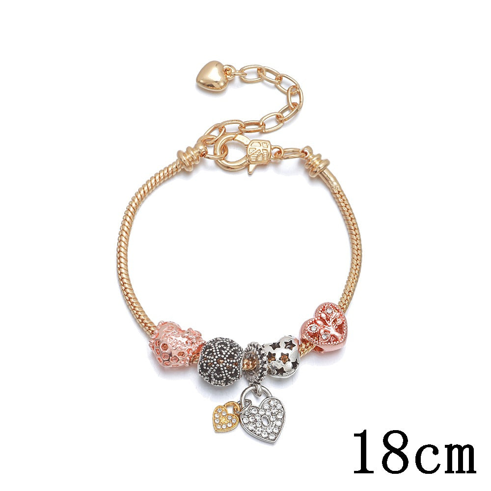 Streaming Fashion Heart-shaped Lucky Tree Beaded Bracelets