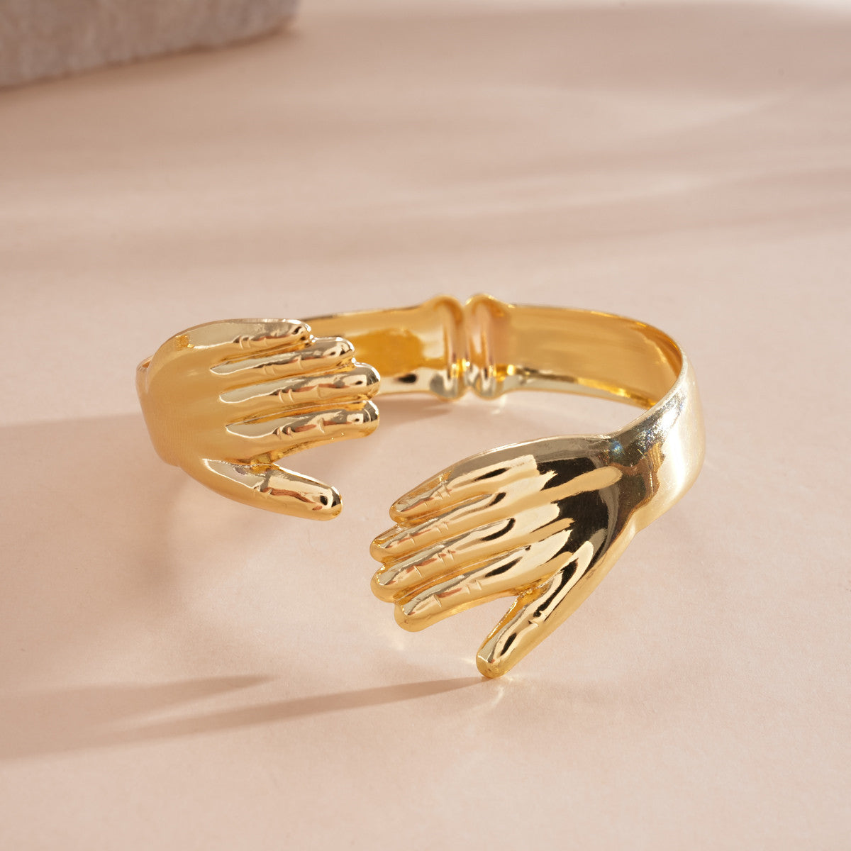 Women's Metal Pleated Flowers Openings Suit Niche Exaggerated Light Luxury Bracelet
