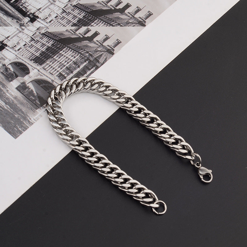 Steel No Fading Double Woven Grinding Surface Bracelets