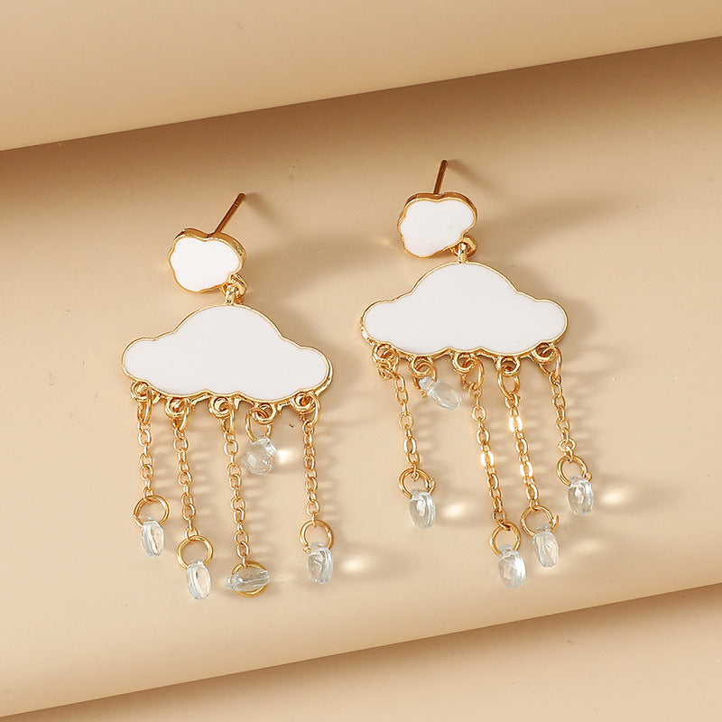 Women's Korean Style Minimalist Creative Zircon Cute Earrings