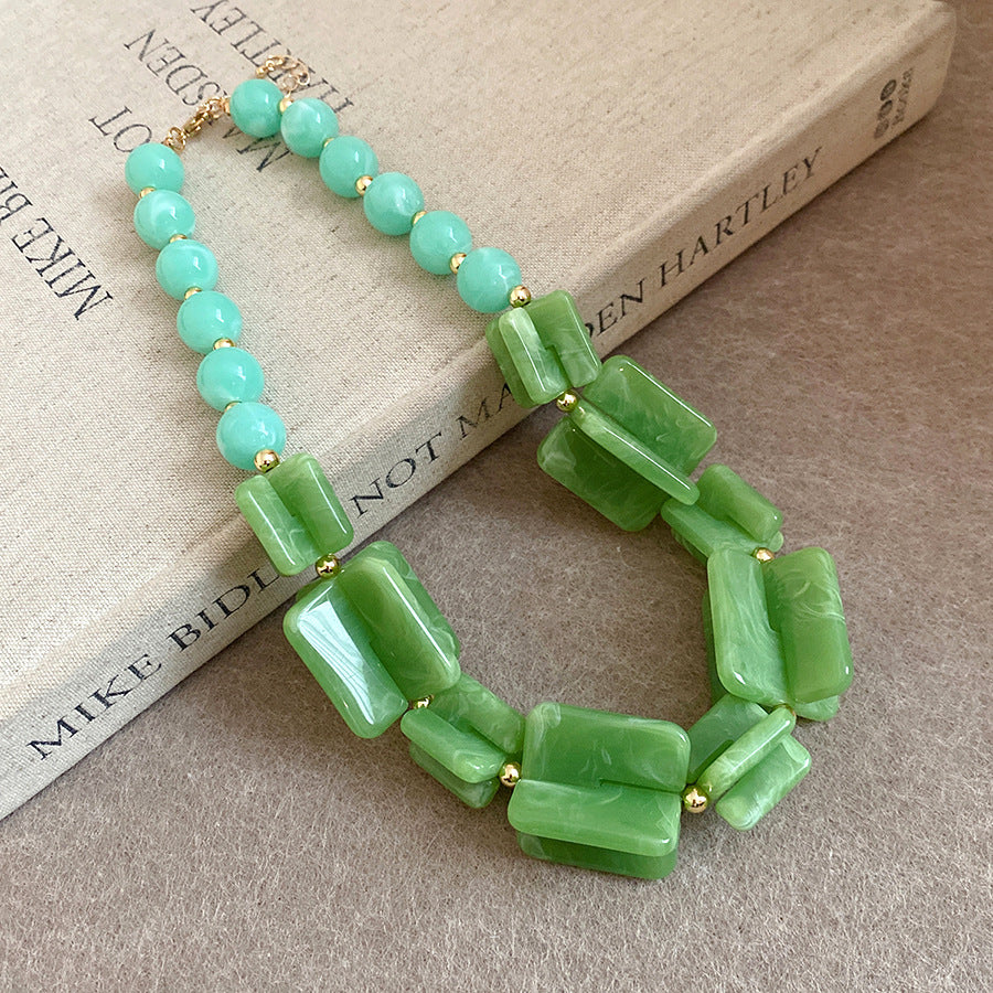 Dopamine Acrylic Beaded Sub Personality Light Luxury Bracelets