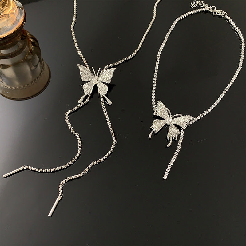 Women's Tassel Long Design Sense Niche Simple Personalized Fashion Sexy Necklaces