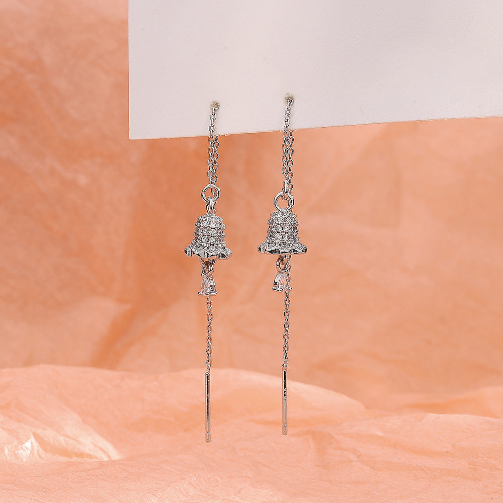 Design Wind Chimes Water Drop French Earrings