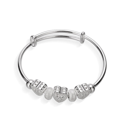 Damen Court Classical Jewelry Sier Love Heart Armbänder