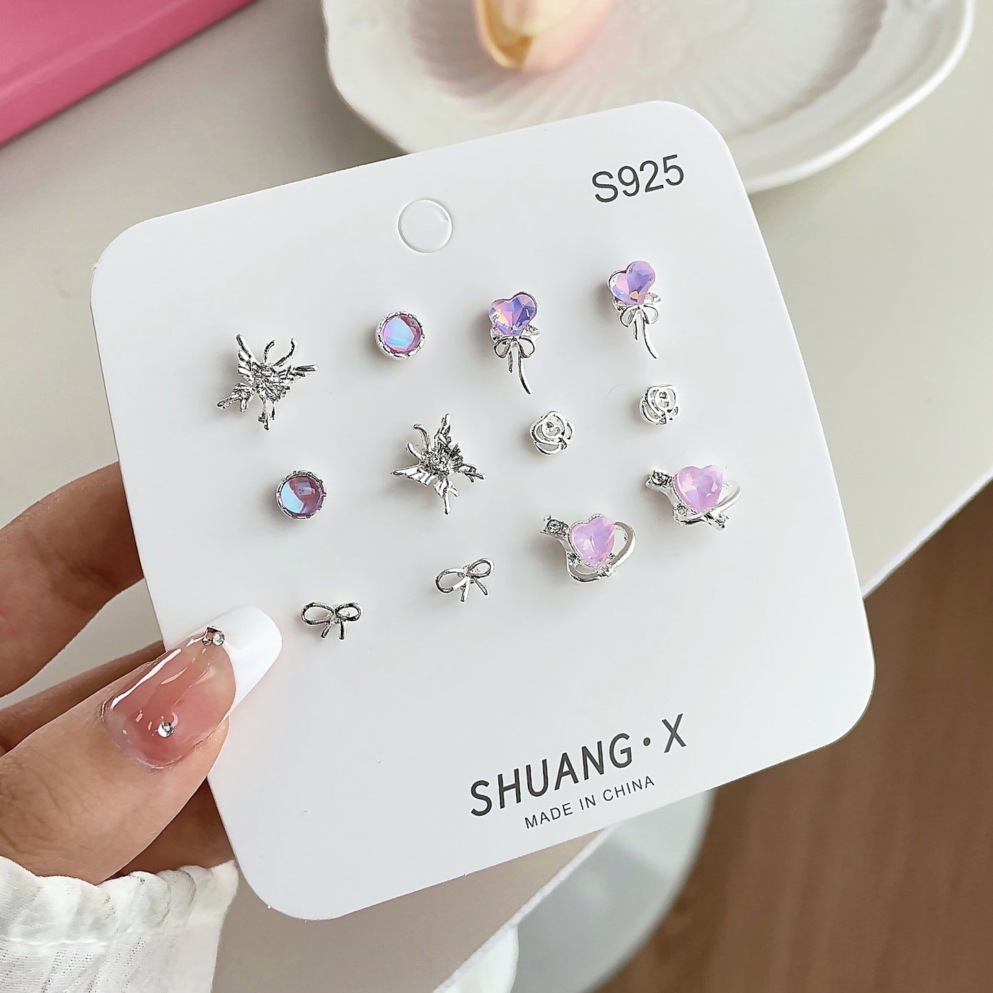 Simple Style Butterfly Week Suit Exquisite Earrings