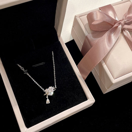 Sterlingsilber-Stil-Accessoires für Damen mit Liebesanhänger zum Valentinstag