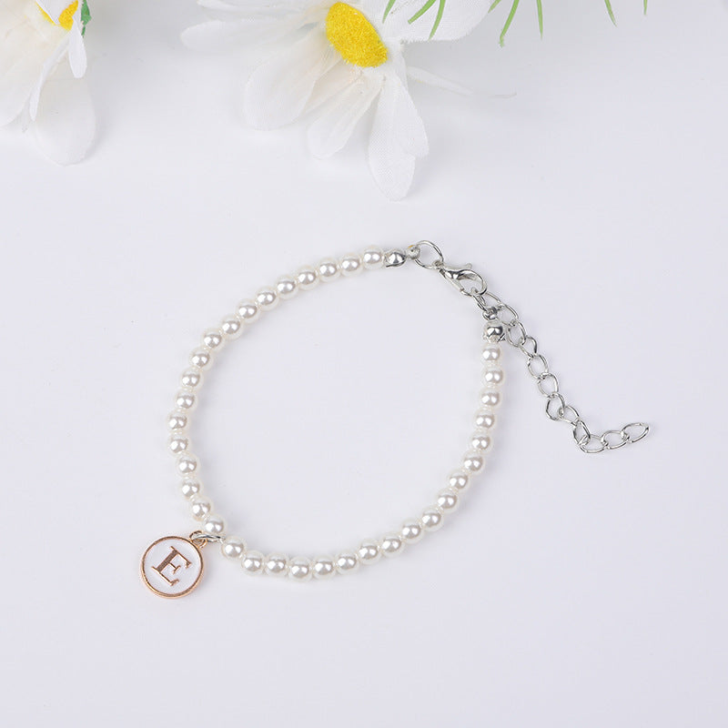 Simple Pearl English Your Name Female Bracelets