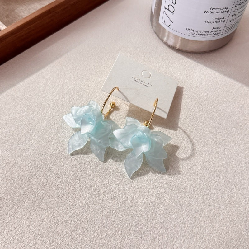 Orchid High-grade Style Gentle Temperamental Minority Rings